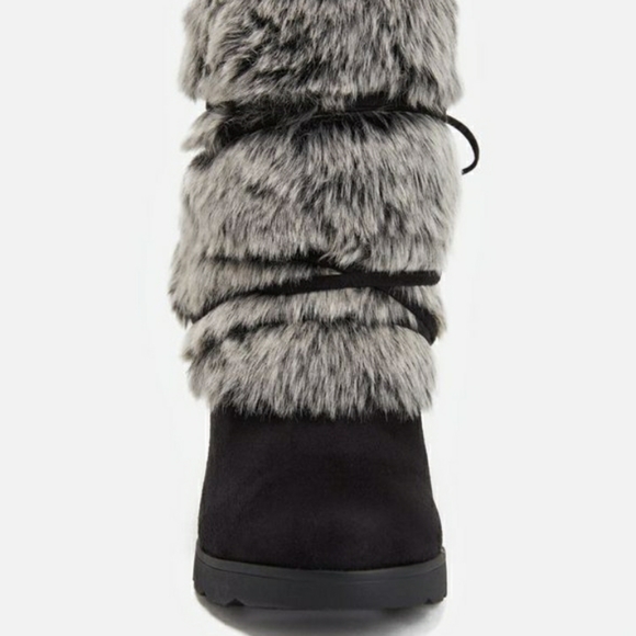 Women's black gray egritte boots/booties size 10 - Picture 3 of 6